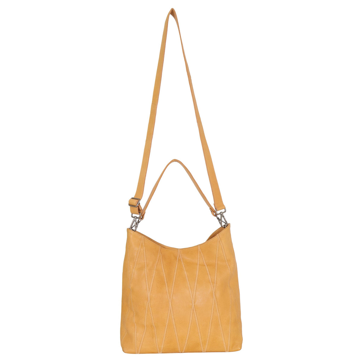 Bree Diamond Leather Shoulder Bag - Image 20