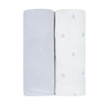 Ely's & Co. 2 Pack Changing Pad Covers - Gingham Bear Collection - Blue