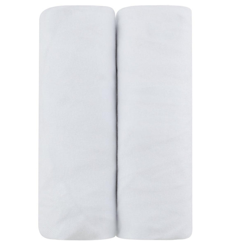 Ely's & Co. 2 Pack Changing Pad Covers - Solid White - Image 2
