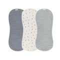 Ely's & Co. 3 Pack Muslin Burp Cloths - Blue Nautical