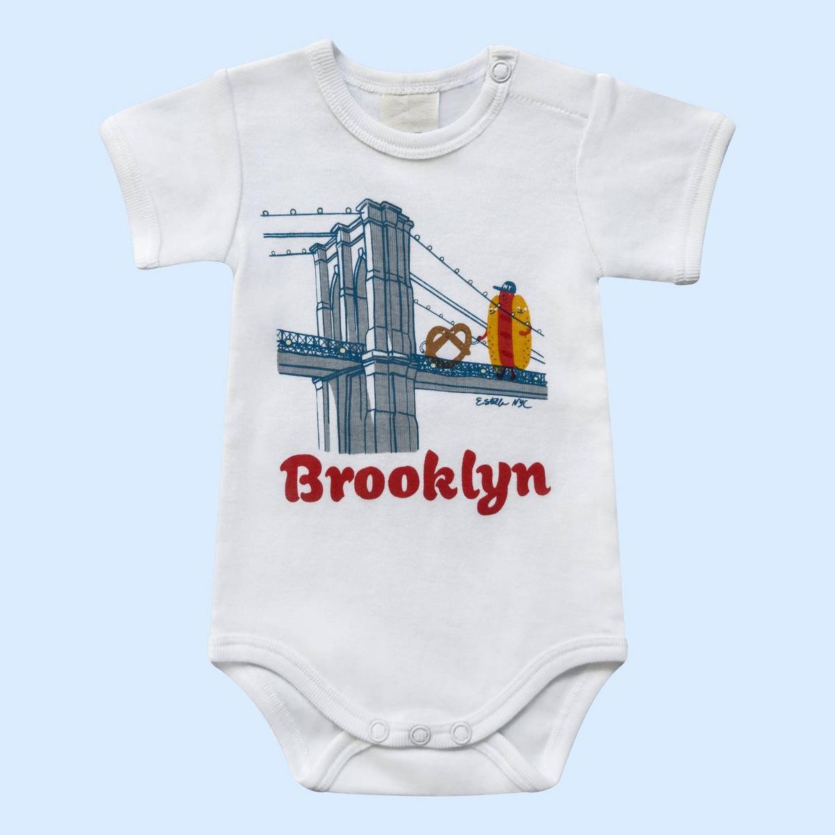 Estella Organic Baby Onesie with Brooklyn Buddies - 3-6 Months - Image 5