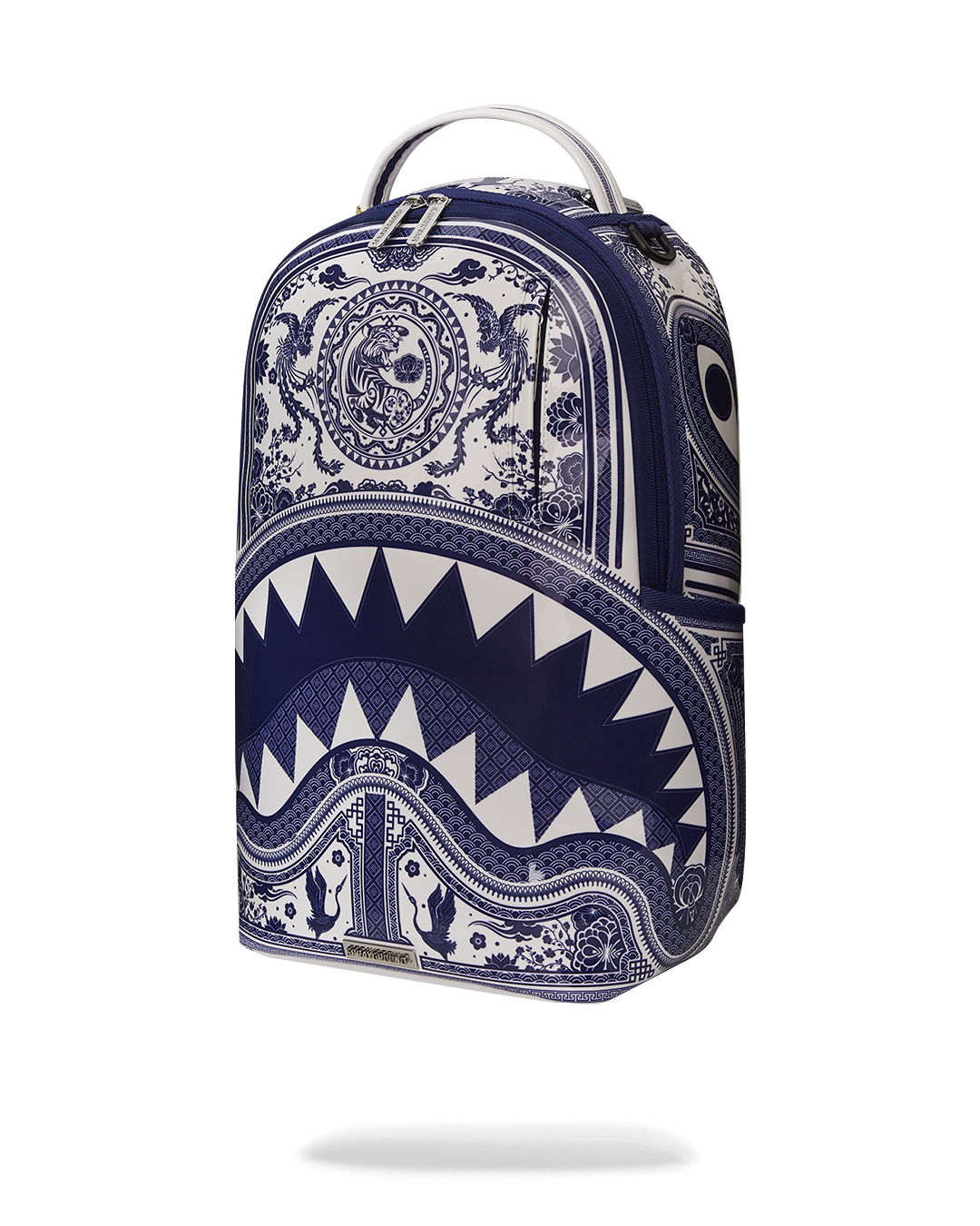 Porcelain Tiger Phoenix Shark Backpack - Image 9