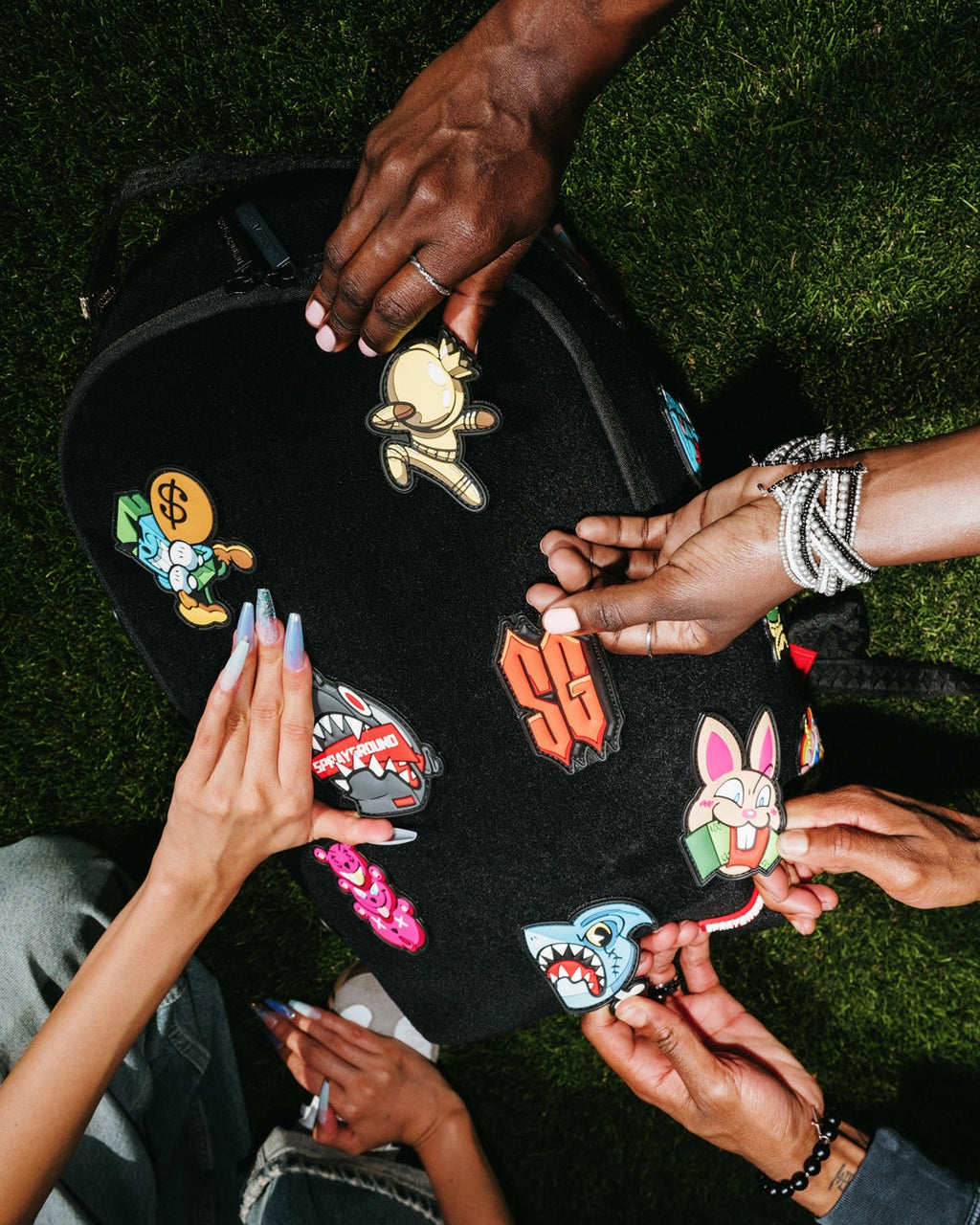 Stuck on Ya - Velcro Patch Backpack - Image 2