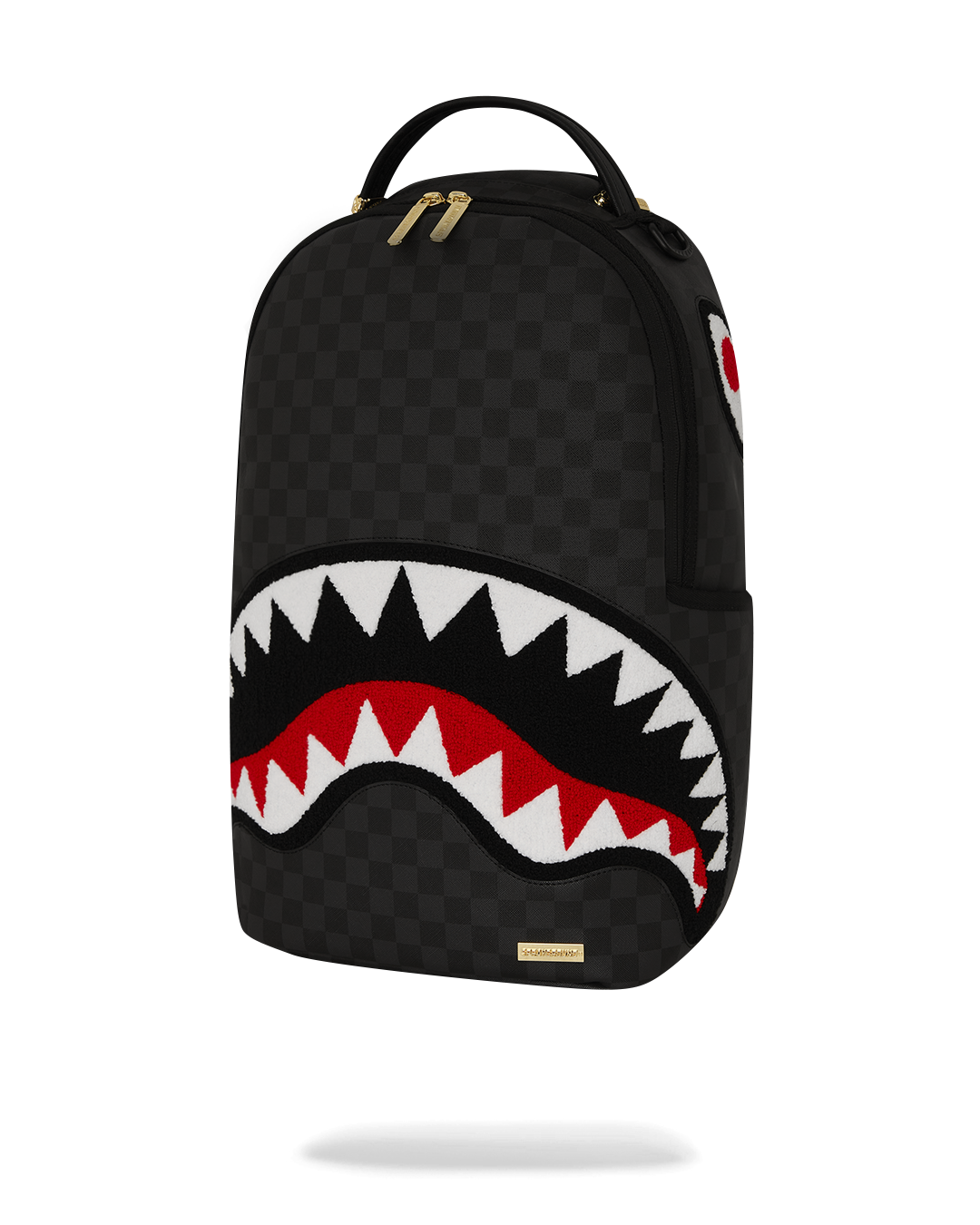 Lights Out Sharks in Paris Chenille Shark Backpack - Image 5