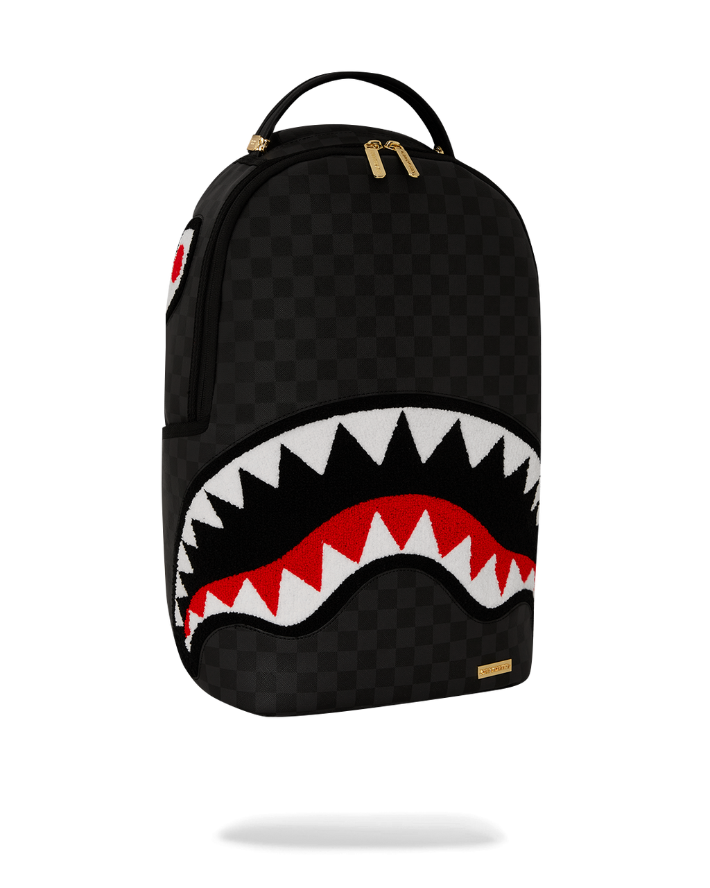 Lights Out Sharks in Paris Chenille Shark Backpack - Image 2