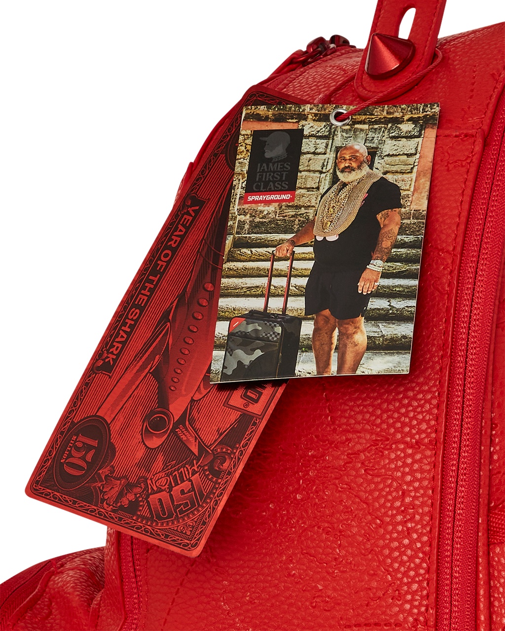 James First Class Ruby Red Chateau Backpack - Image 16