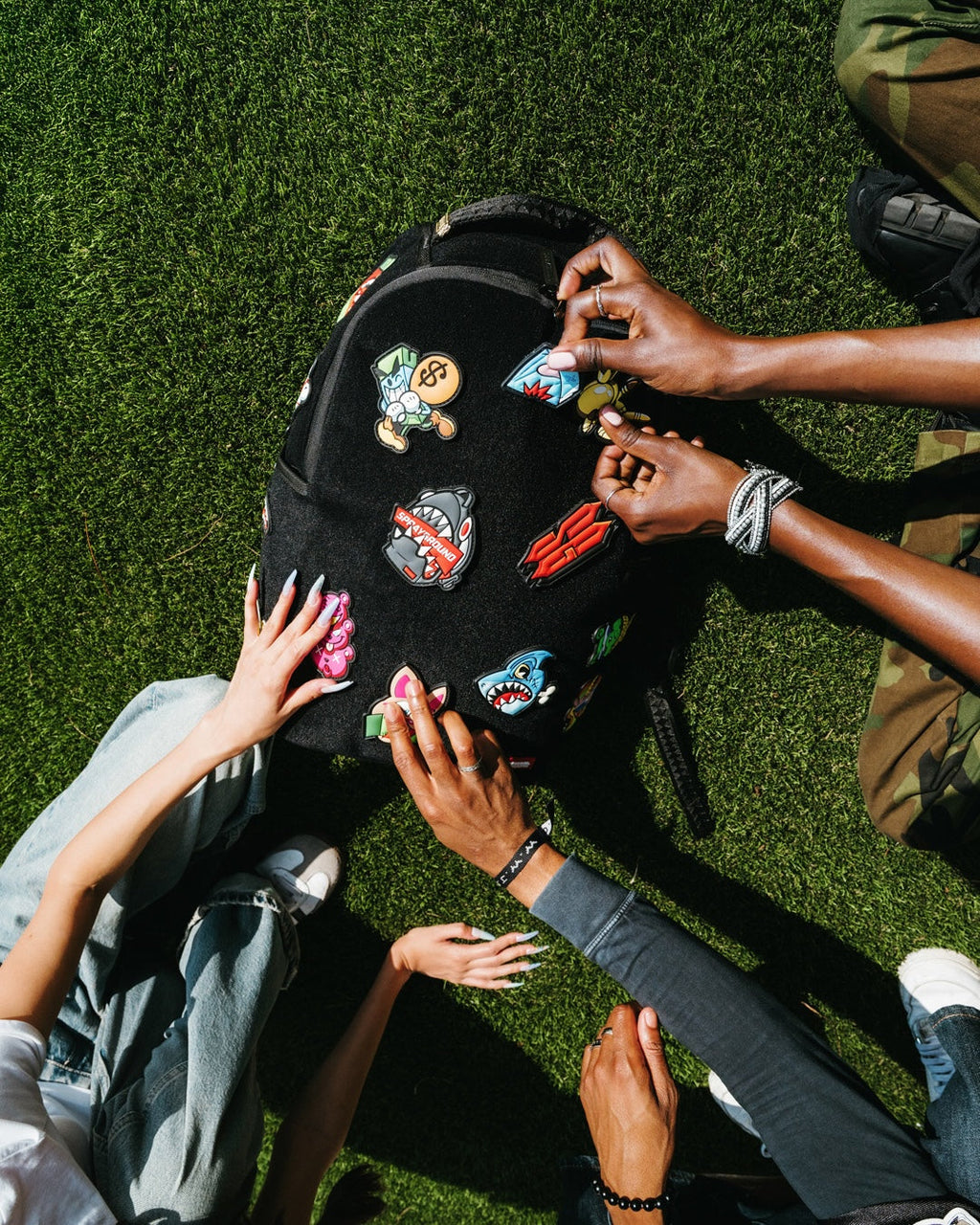 Stuck on Ya - Velcro Patch Backpack - Image 4