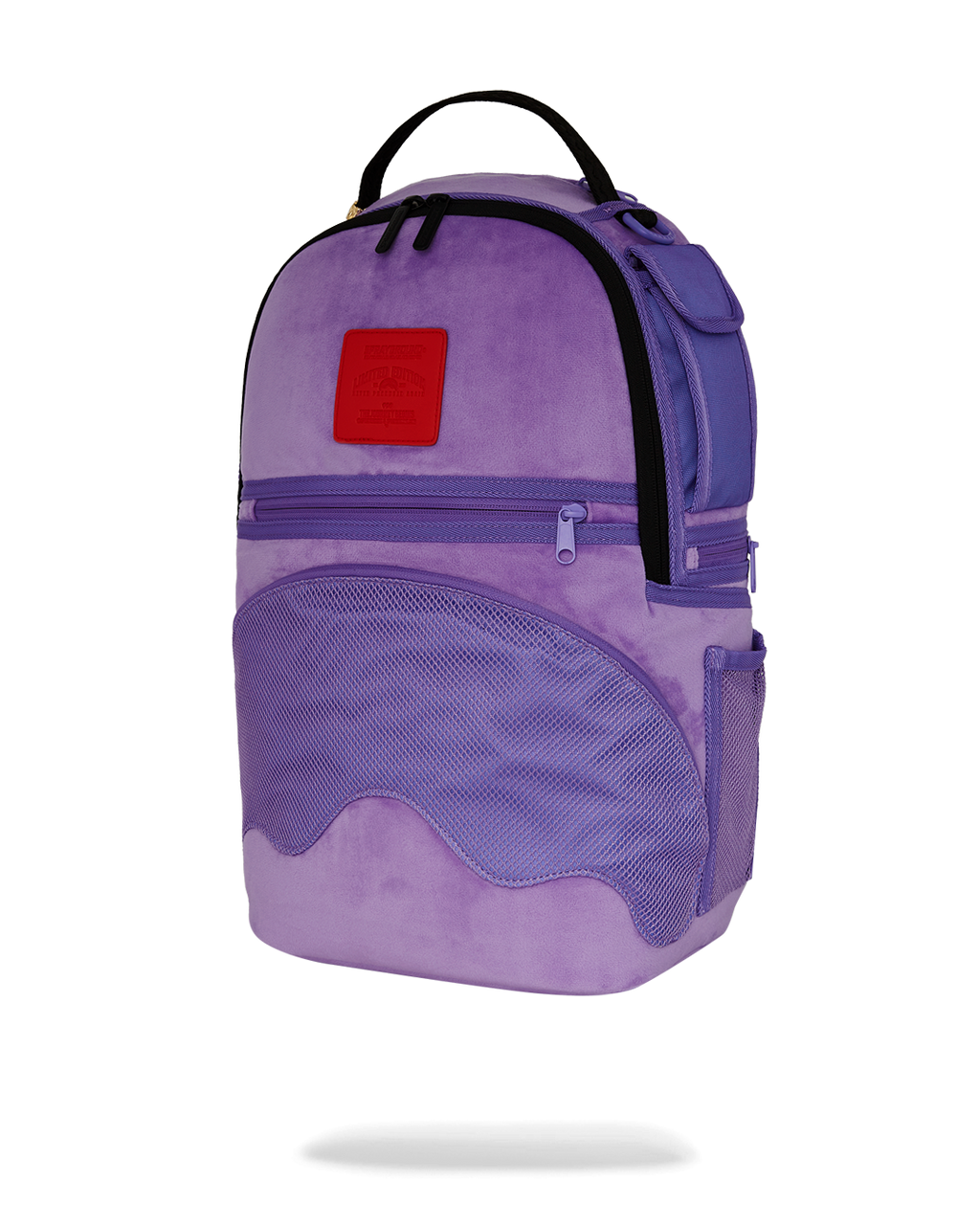 Nooo Way!!! a Reversible Backpack - Purple Velour to Og Sharks in Paris Backpack - Image 11