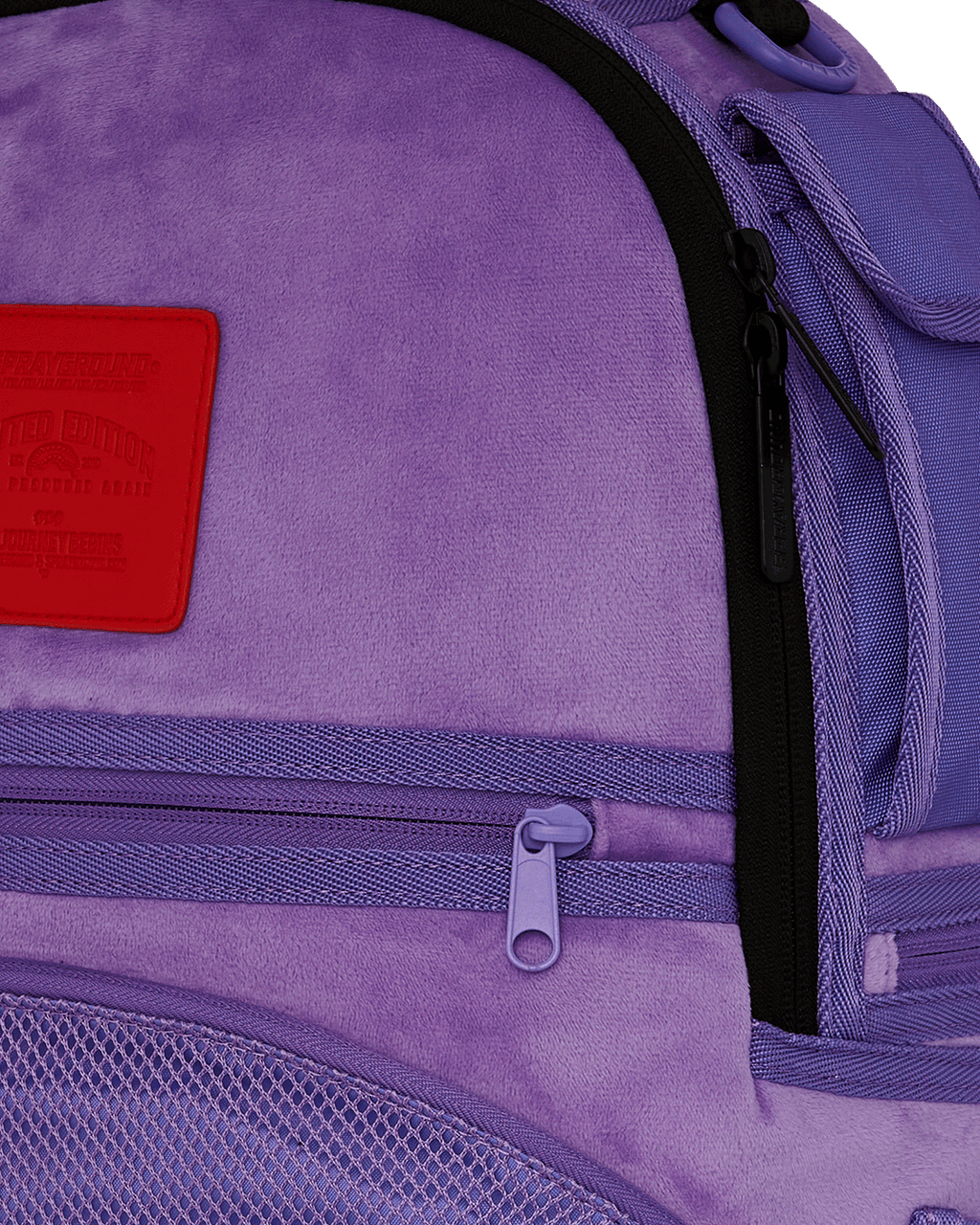 Nooo Way!!! a Reversible Backpack - Purple Velour to Og Sharks in Paris Backpack - Image 13