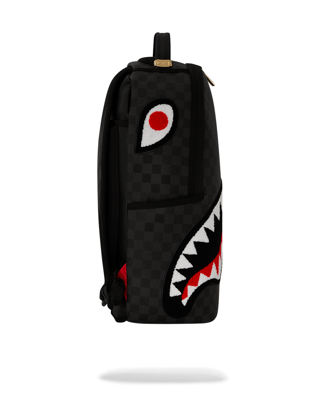 Lights Out Sharks in Paris Chenille Shark Backpack - Image 3