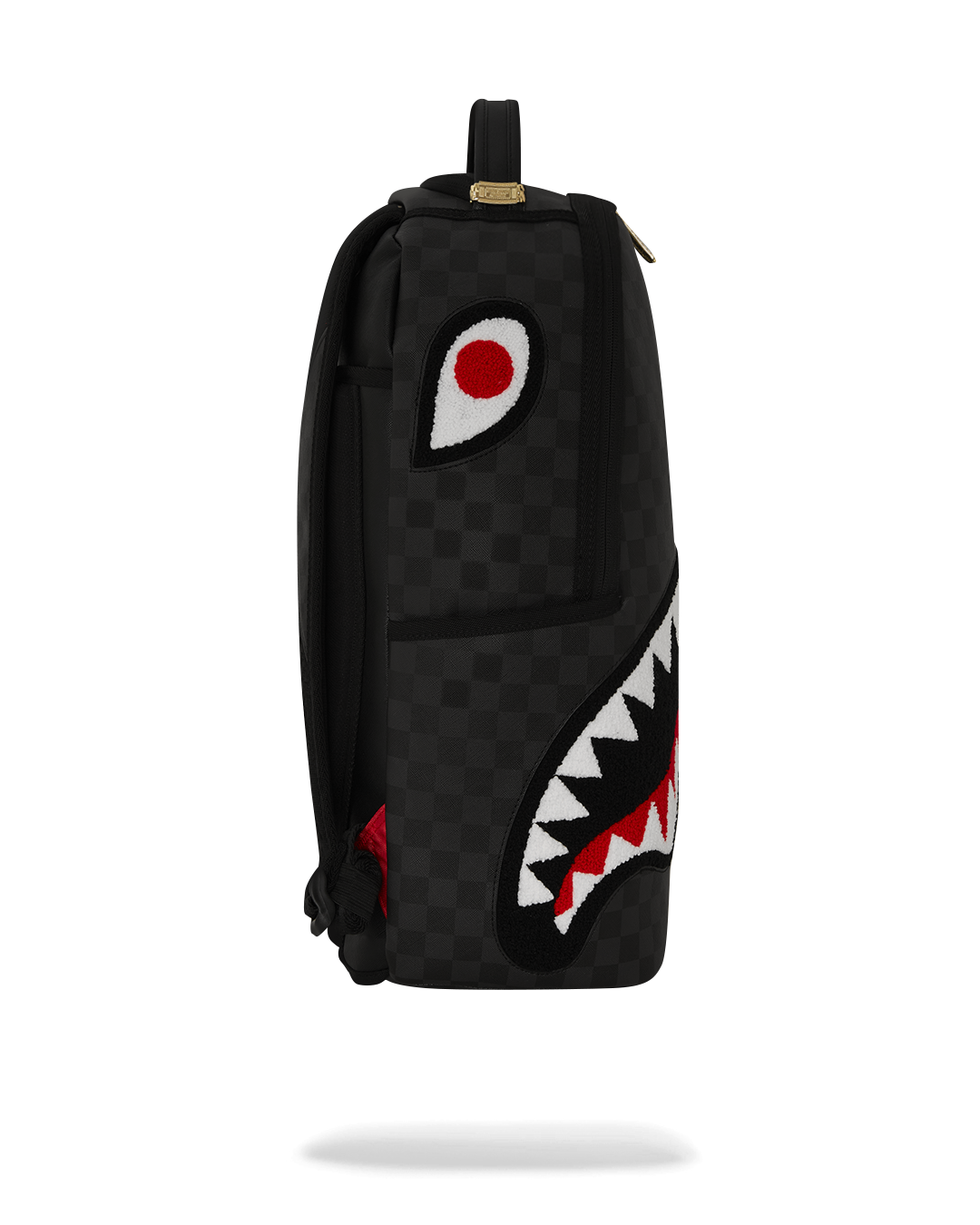 Lights Out Sharks in Paris Chenille Shark Backpack - Image 3