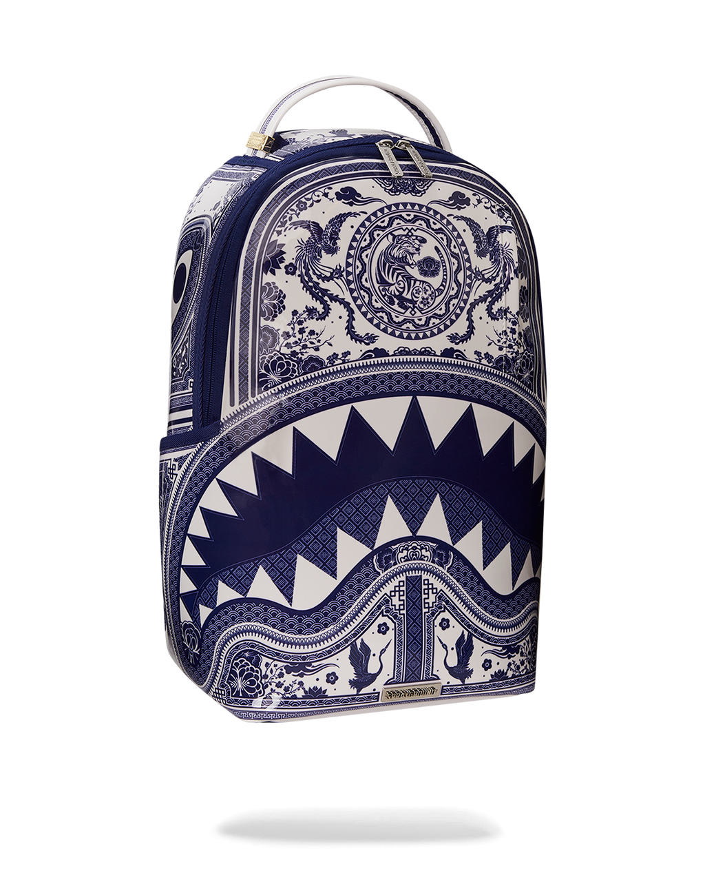 Porcelain Tiger Phoenix Shark Backpack - Image 3