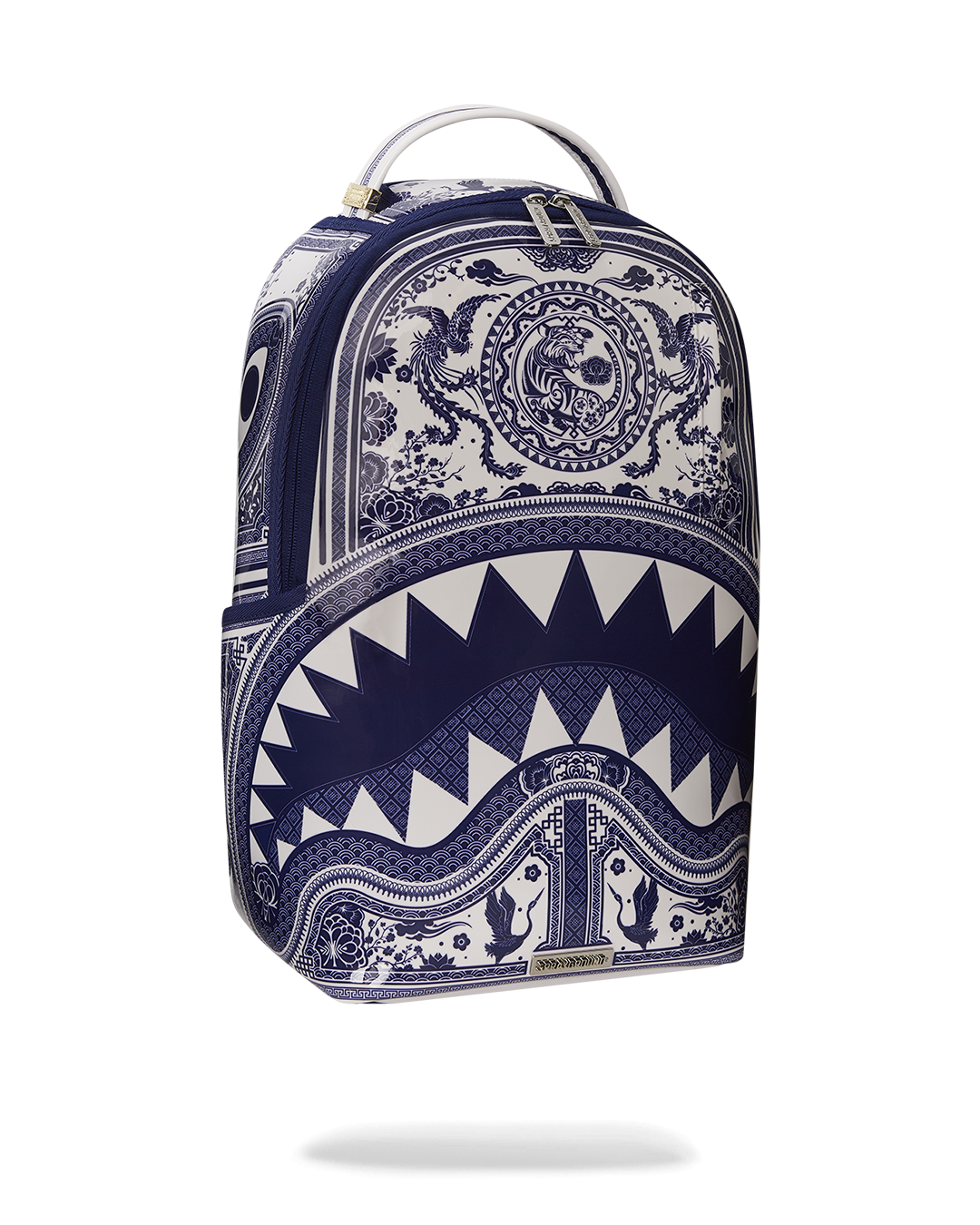 Porcelain Tiger Phoenix Shark Backpack - Image 3