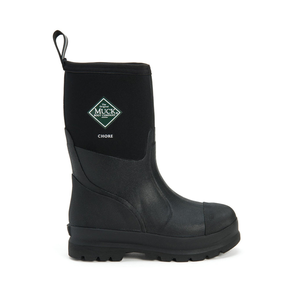 Muck Boots Chore Classic Mid Patterned Unisex Wellington - Black - Image 5