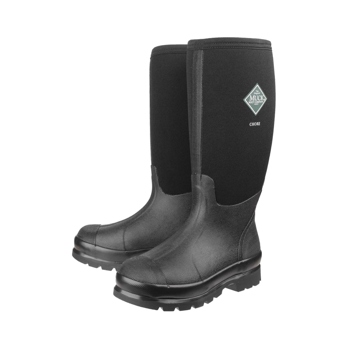 Muck Boots Chore Classic Hi Patterned Unisex Wellington - Black - Image 6
