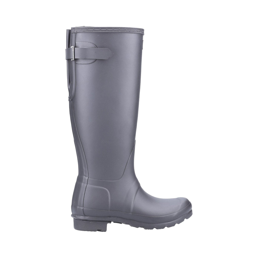 Hunter Original Tall Back Adjustable Womens Wellington Boots - Black - Image 4