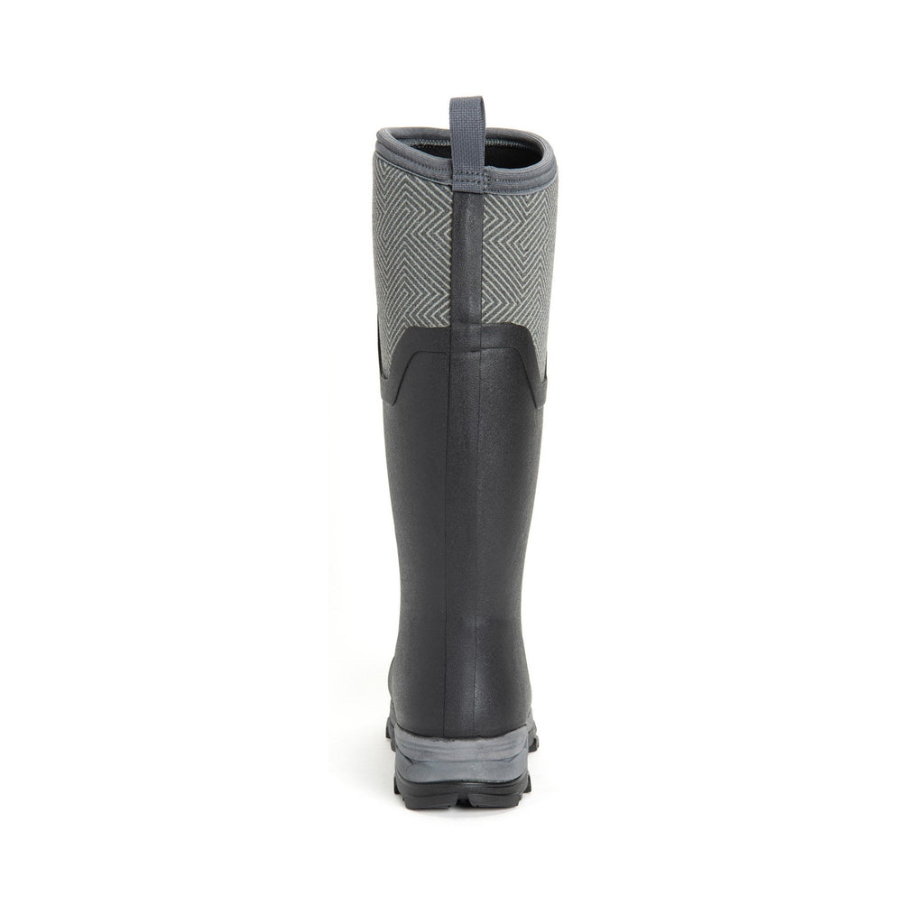 Muck Boots Arctic Ice Tall Womens Wellingtons - Black/Grey Geometric - Image 2