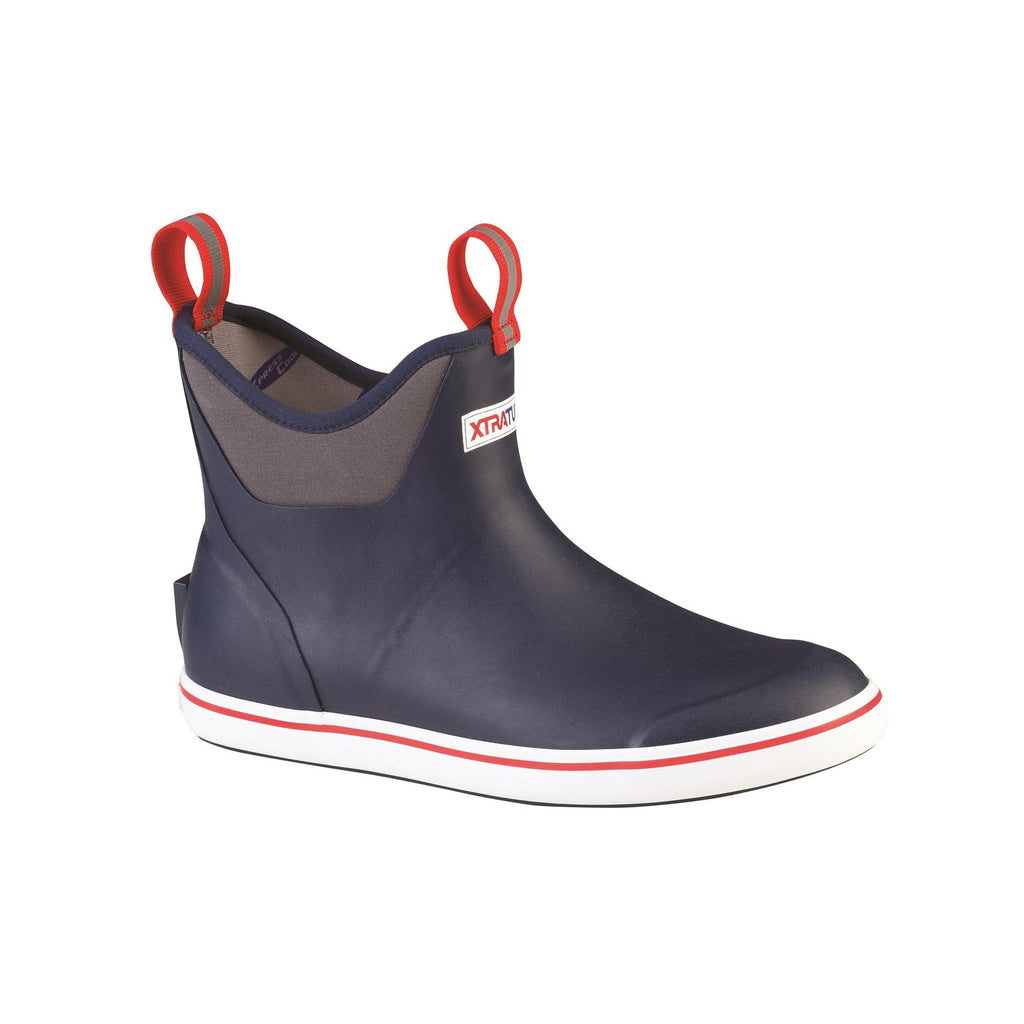 Xtratuf Ankle Deck Mens Boot - Navy/Red - Image 6