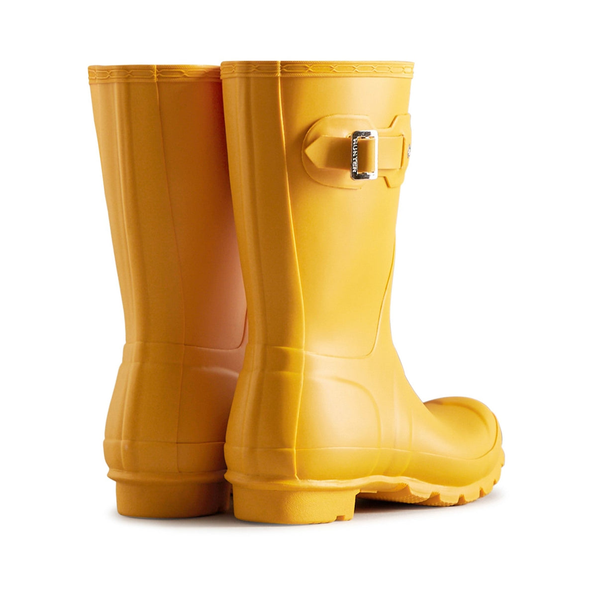 Hunter Original Short Wellington Boots Womens - Yellow - Image 2