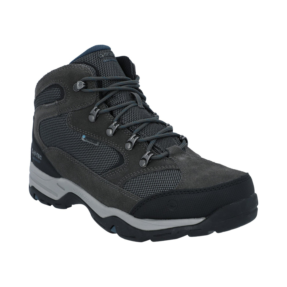 Hi-Tec Storm Wide Mens Boot - Charcoal/Grey/Majolica Blue