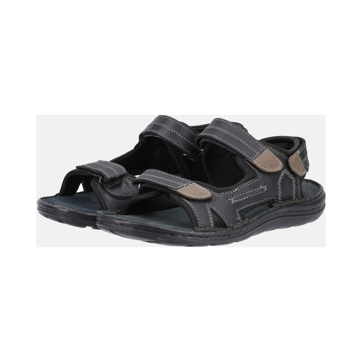 Hush Puppies Alistair Mens Sandal - Black - Image 7