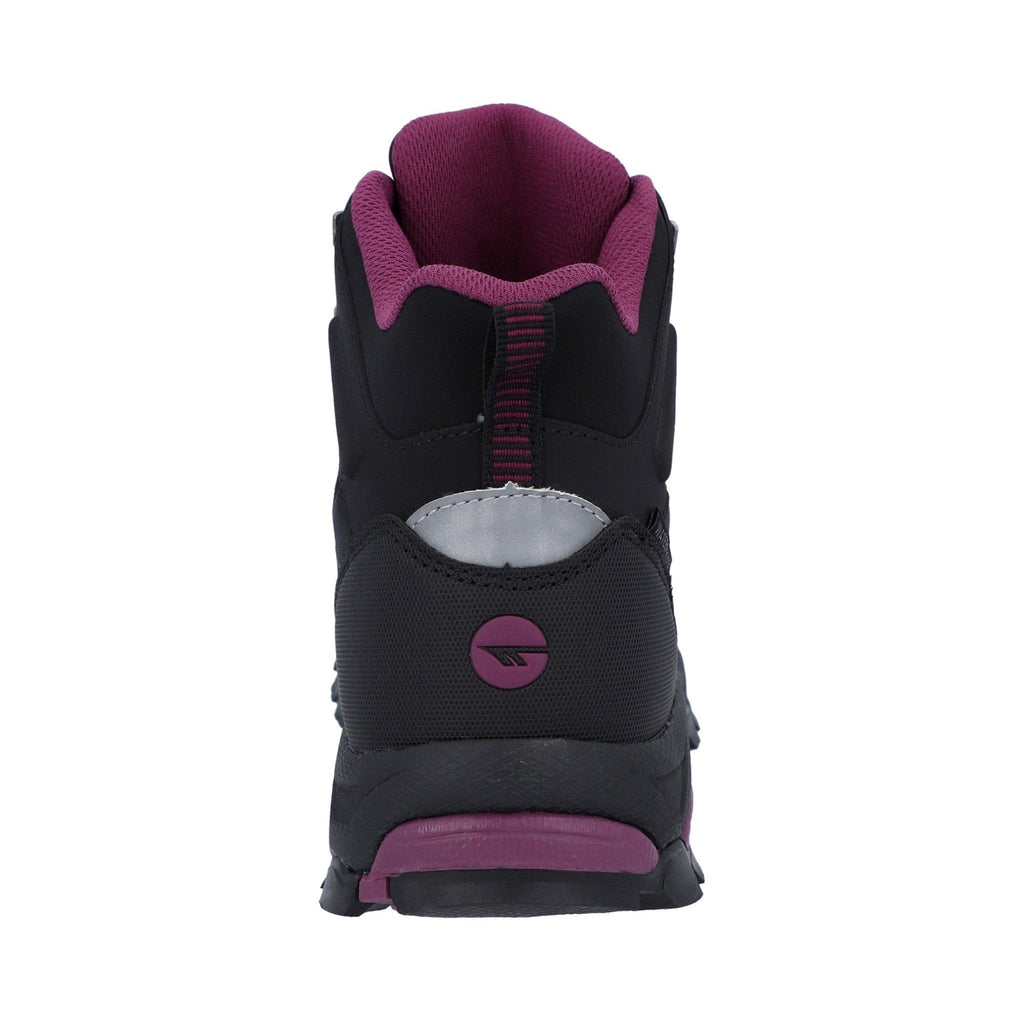 Hi-Tec Jackdaw Mid Womens Waterproof Boots - Black/Burgundy - Image 2
