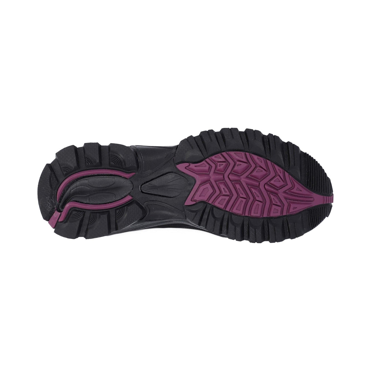 Hi-Tec Jackdaw Mid Womens Waterproof Boots - Black/Burgundy - Image 3