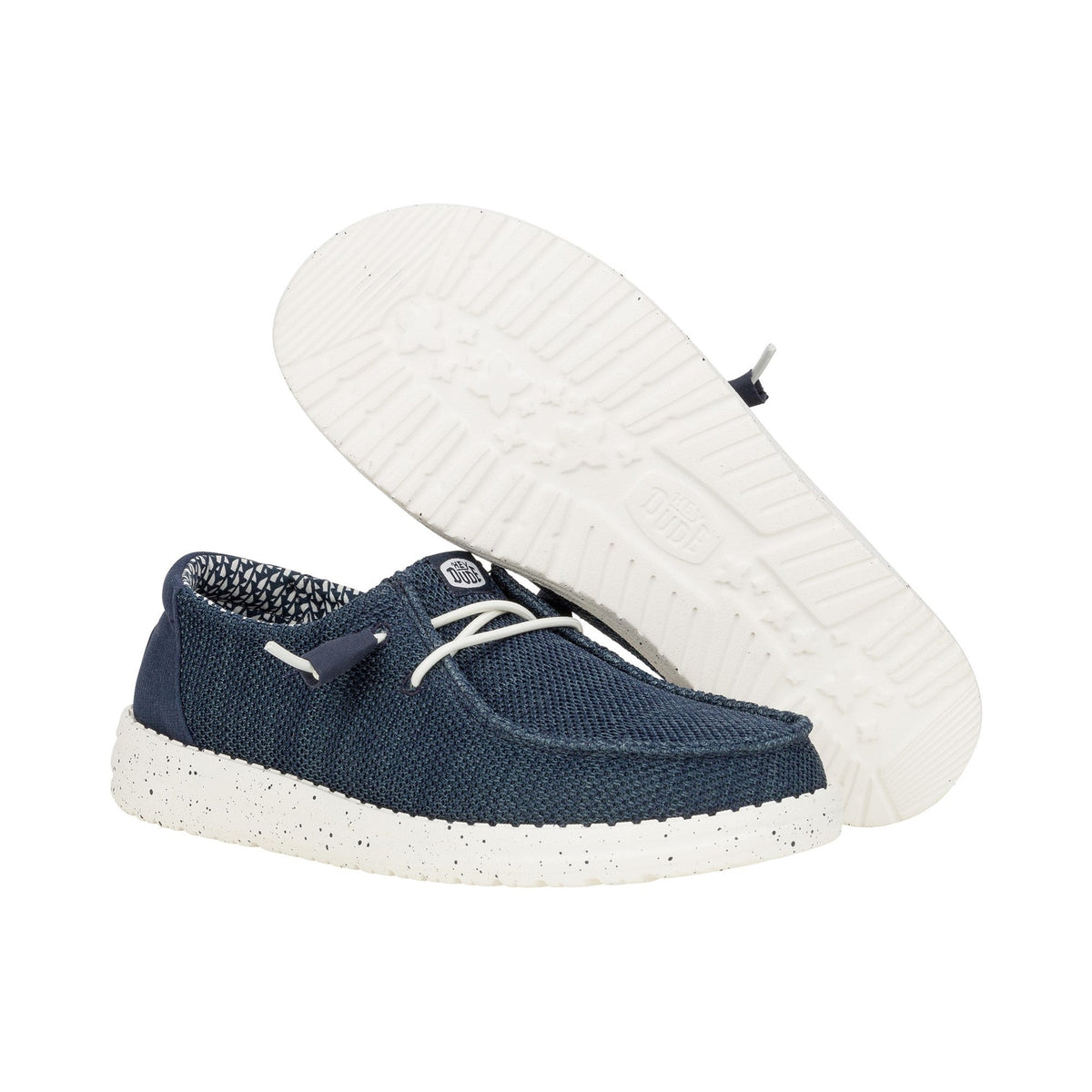 HEYDUDE Wendy Stretch Sox Womens Shoes - Navy - Image 3
