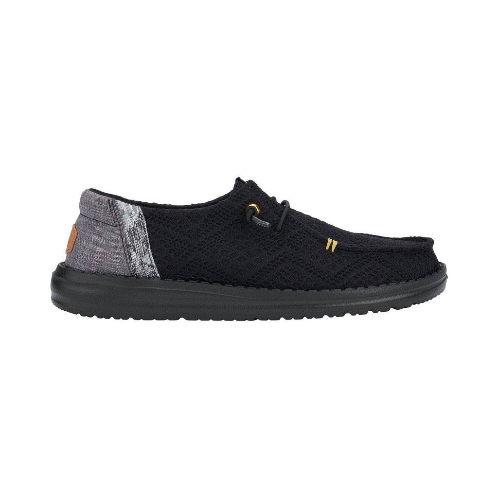 HEYDUDE Wendy Boho Crochet Womens Shoes - Black - Image 4