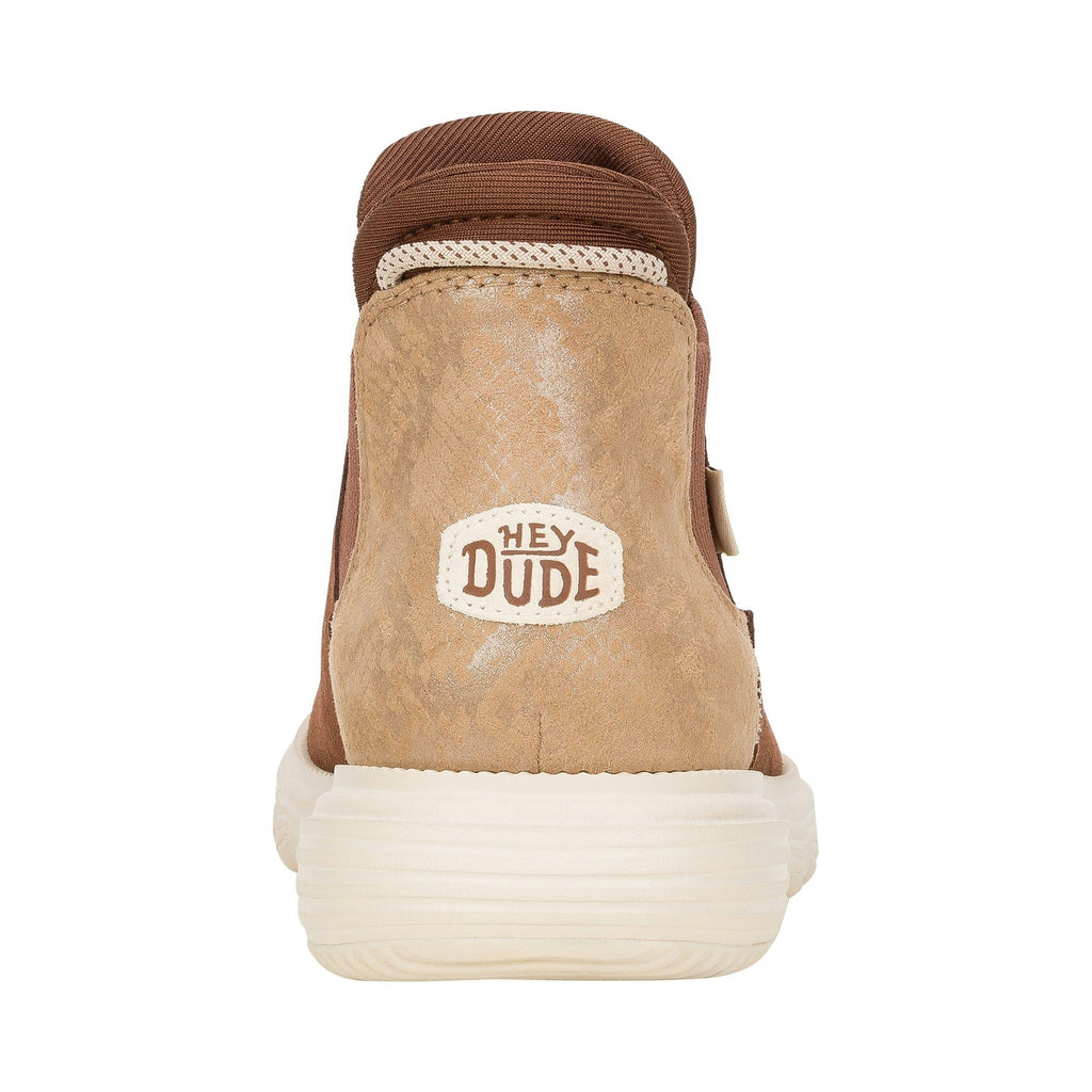 HEYDUDE Branson Suede Novelty Womens Ankle Boots - Brown/Snake - Image 2