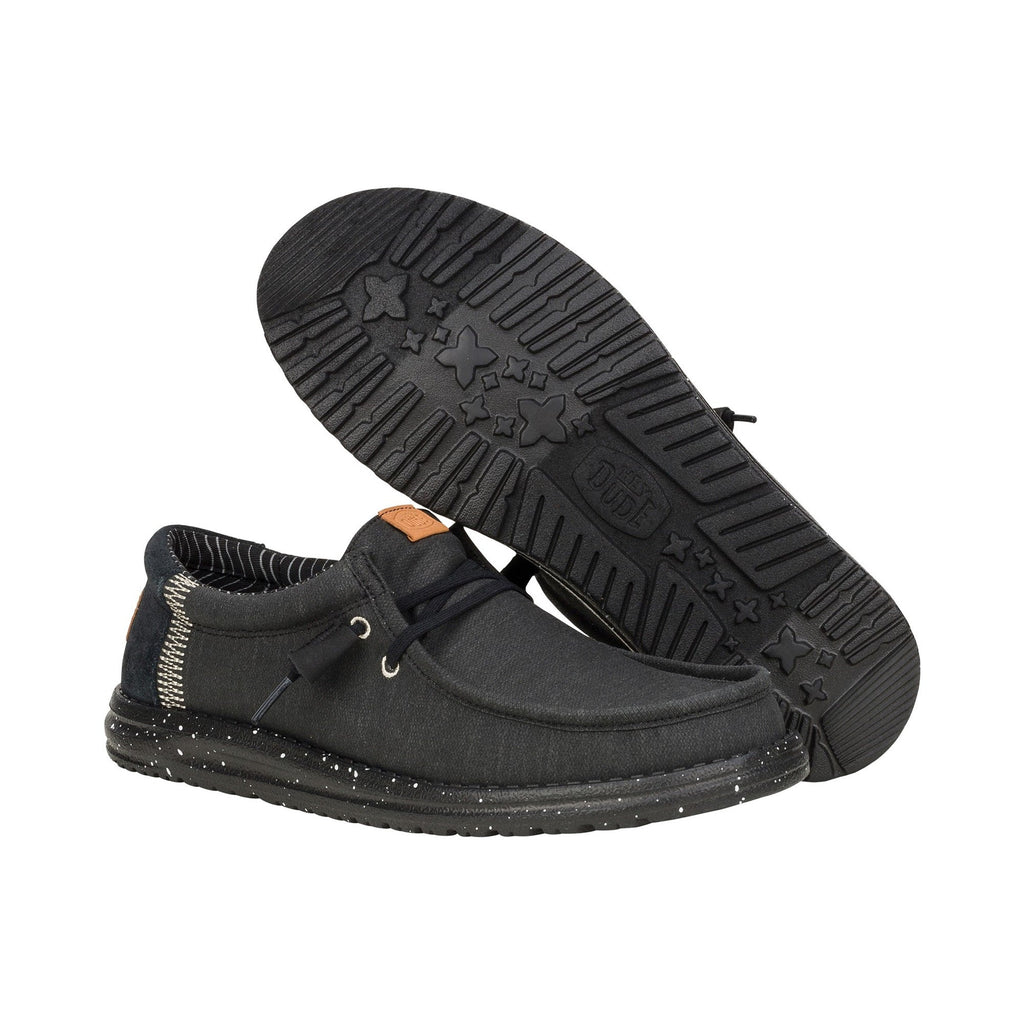 HEYDUDE Wally Elevated Basics Mens Shoes - Black - Image 2