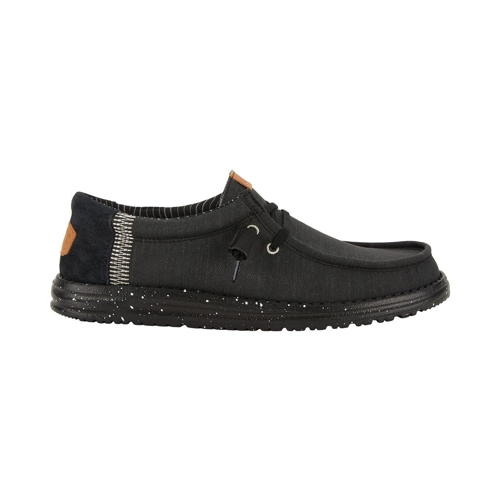 HEYDUDE Wally Elevated Basics Mens Shoes - Black - Image 3