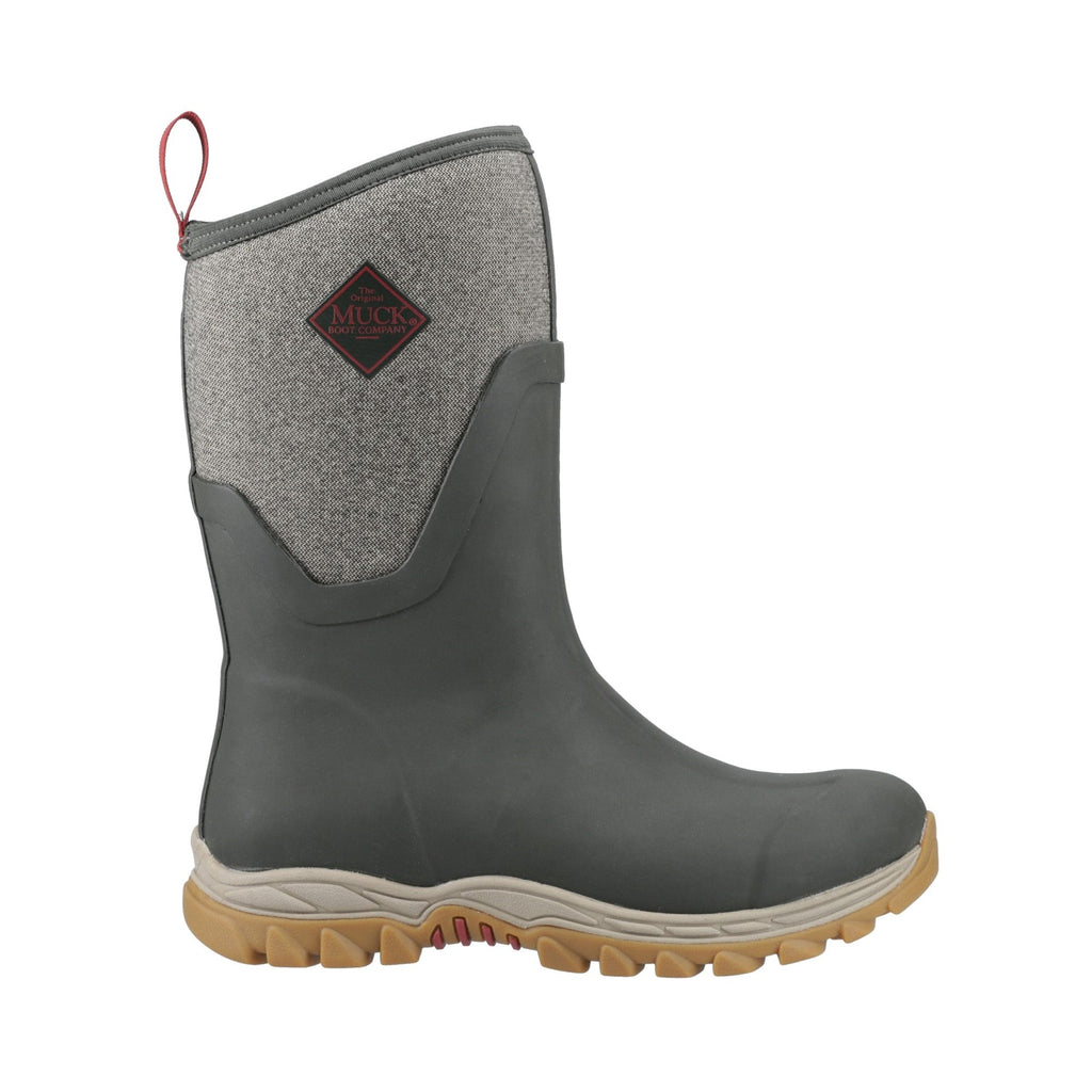 Muck Boots Arctic Sport II Mid Womens Wellington - Olive/Herringbone - Image 4