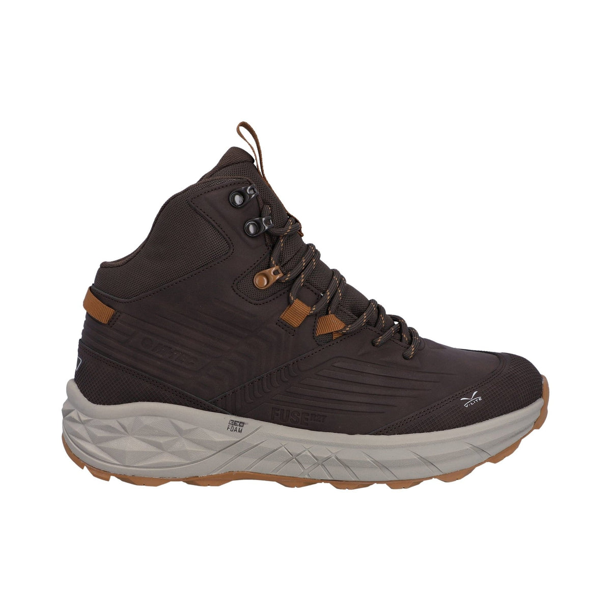 Hi-Tec Fuse Trek Mid Mens Hiking Boot - Chocolate Brown/Timber Wolf - Image 5
