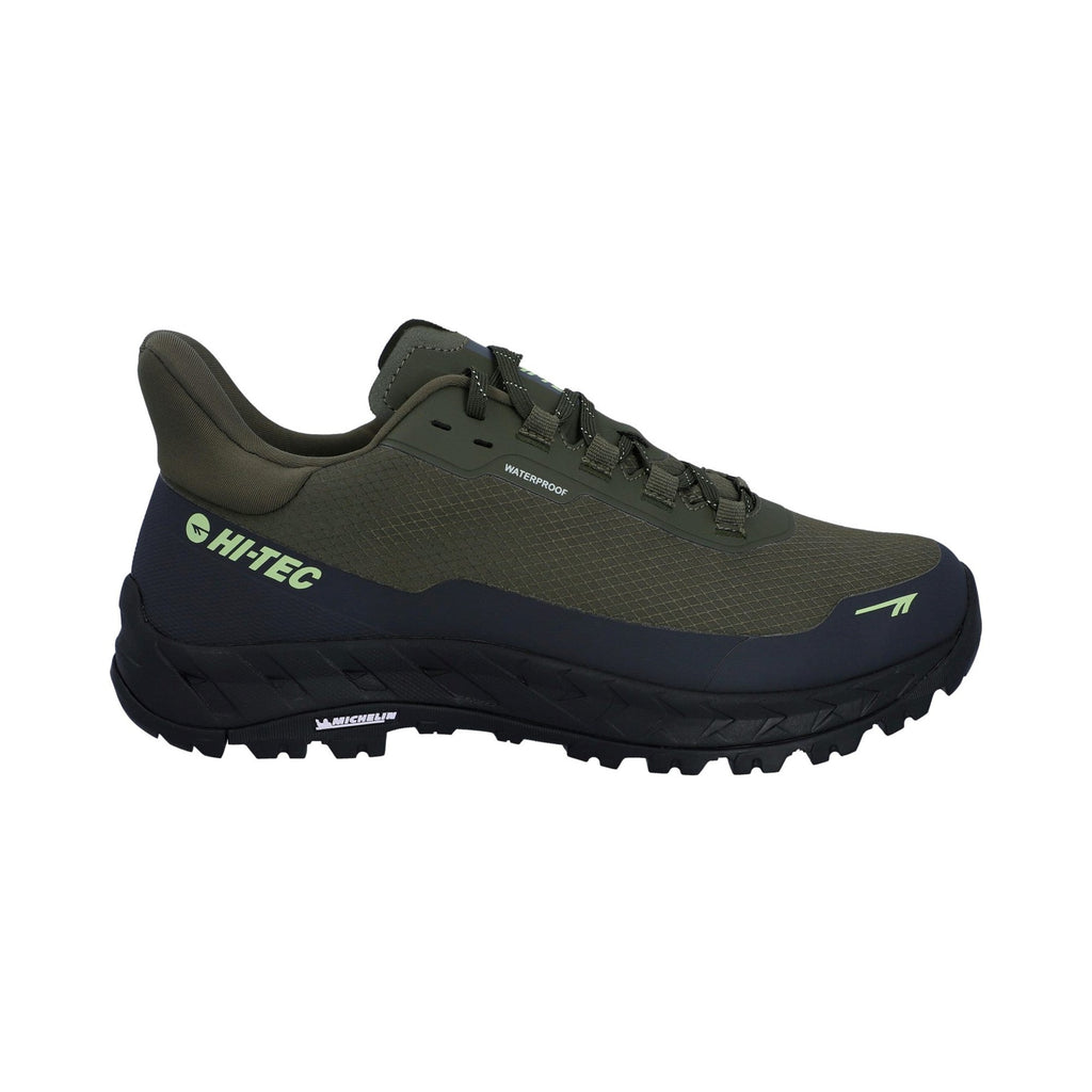 Hi-Tec ALTITUDE LITE WP Mens Shoe - Olive Night/Charcoal Grey/Lime - Image 5
