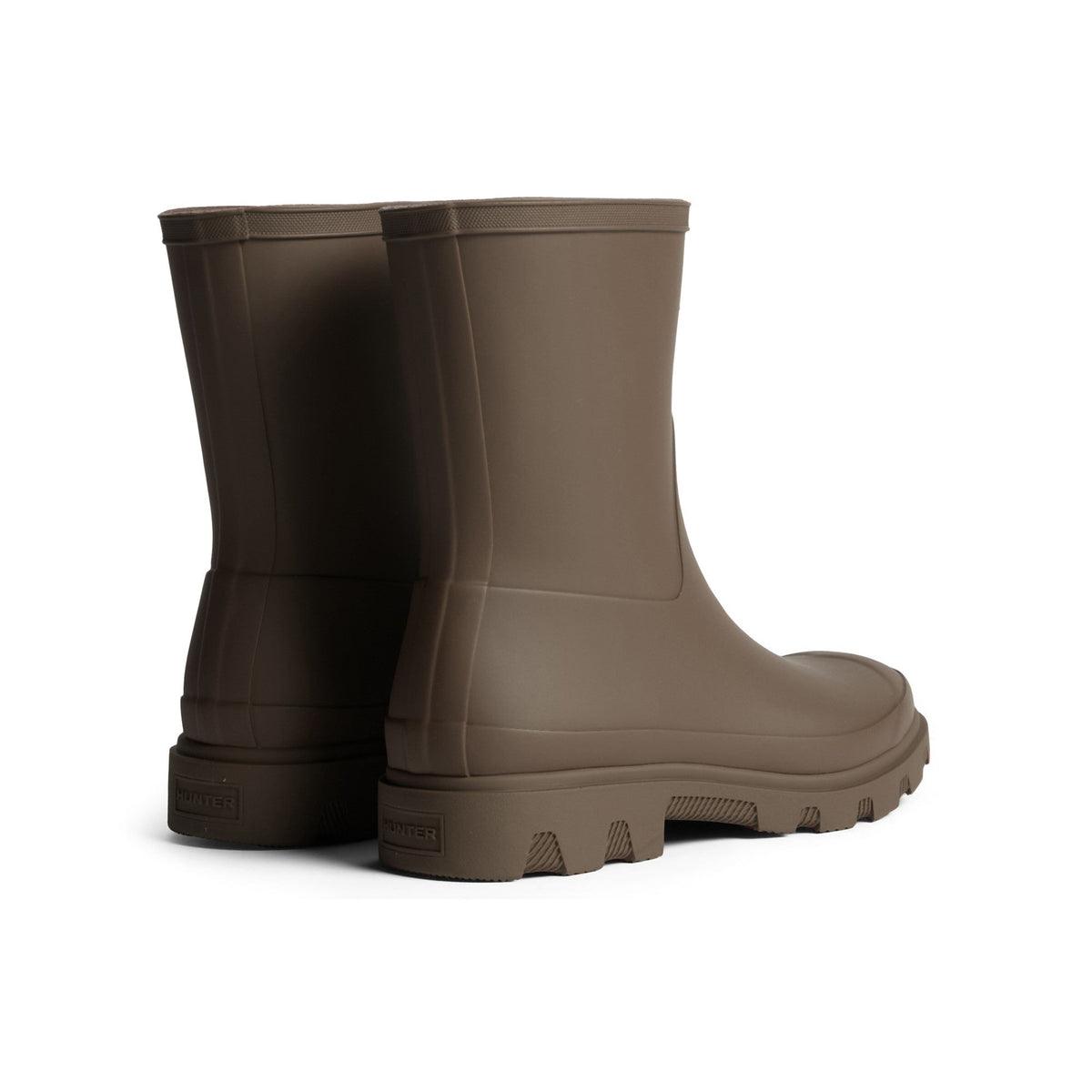 Hunter Downpour Short Boot Mens - Chocolate Brown - Image 2