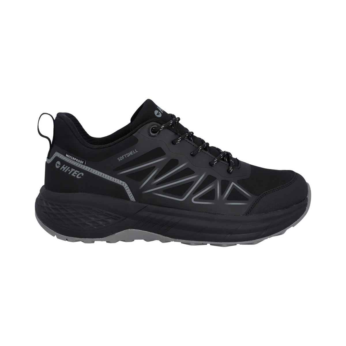 Hi-Tec Litespeed Mid WP Hiker Mens Shoes - Black/Carbon Grey - Image 5