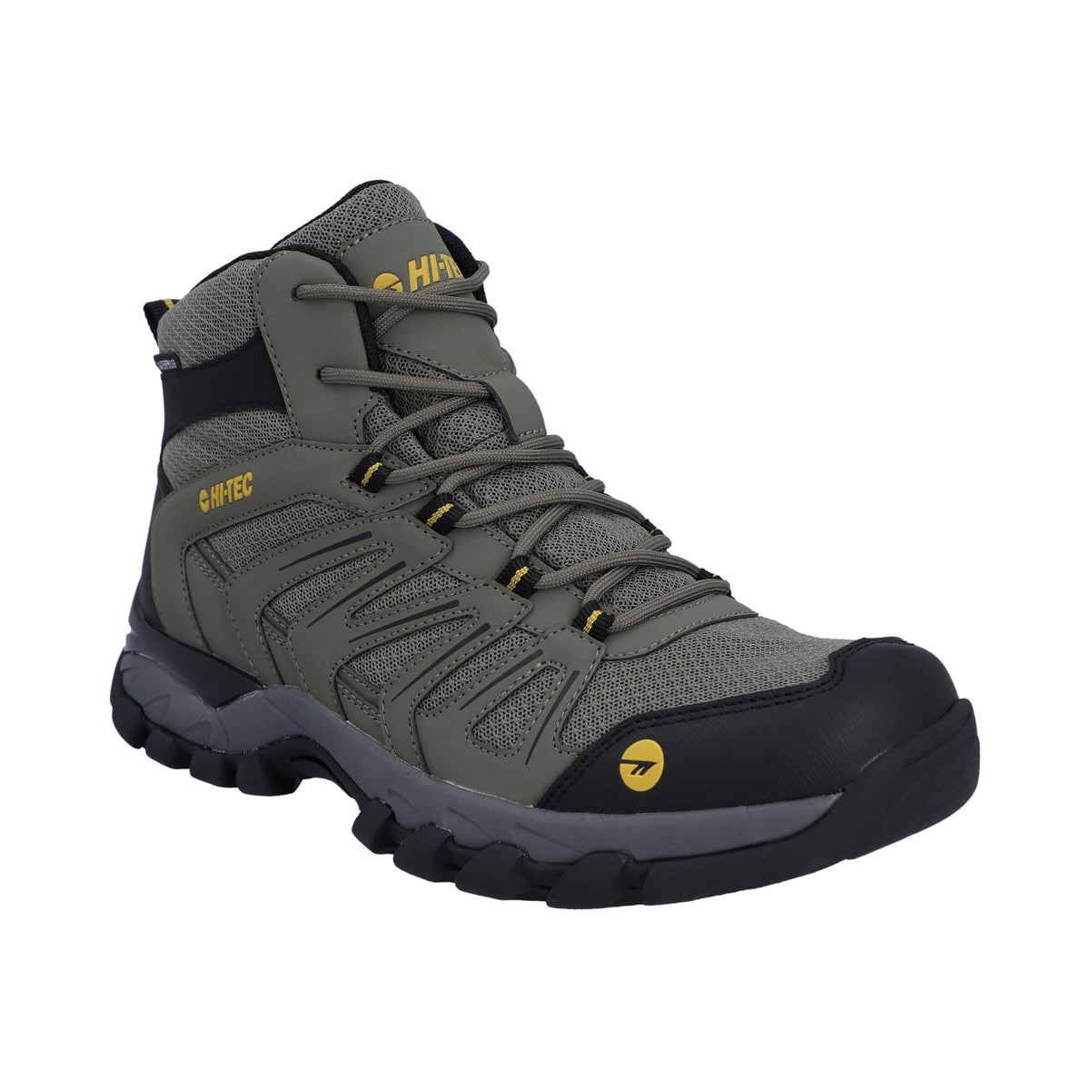 Hi-Tec Campana Mid WP Mens Hiking Boots - Dusty Olive/Honey