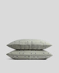 Grid Cotton Wool Sham Set - FINAL SALE (Moss)