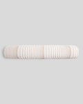 Hand Stitched Bolster Pillow Cover - FINAL SALE (Cream and Tobacco)
