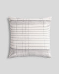 Hand Stitched Euro Pillow Cover - FINAL SALE (Ivory and Soft Black)