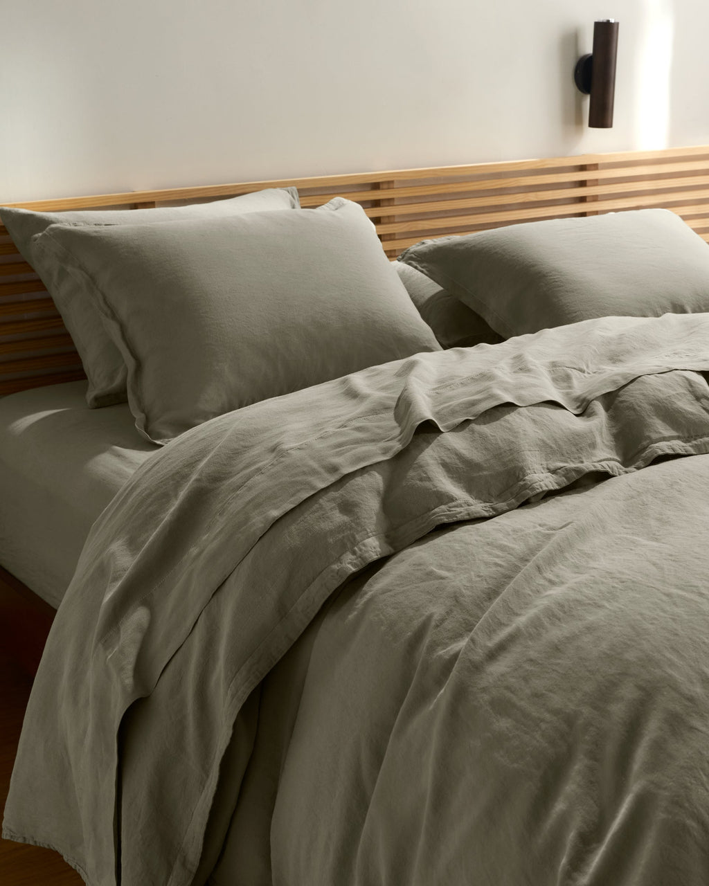 Linen Tencel Pillowcase Set - FINAL SALE (Moss) - Image 4