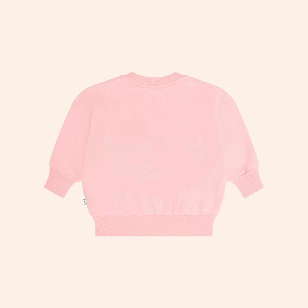 Huxbaby Furry Huxbear Sweatshirt – Vintage Pink, 6-12M - Image 2