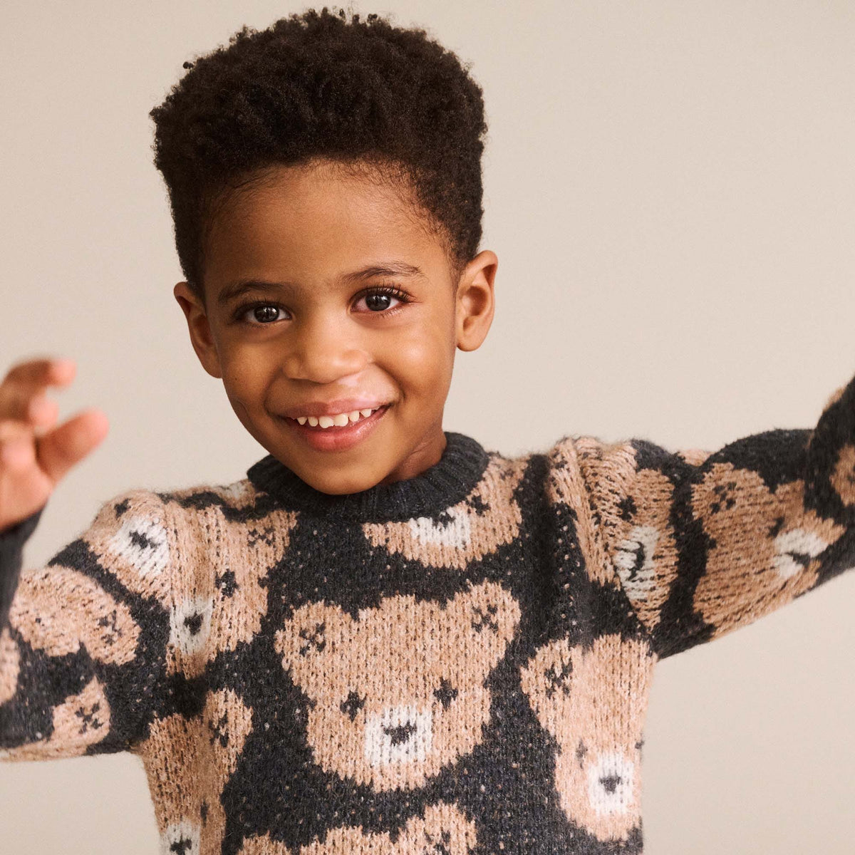 Huxbaby Soft Black Hux Sponge Pullover, 6-12M - Image 4