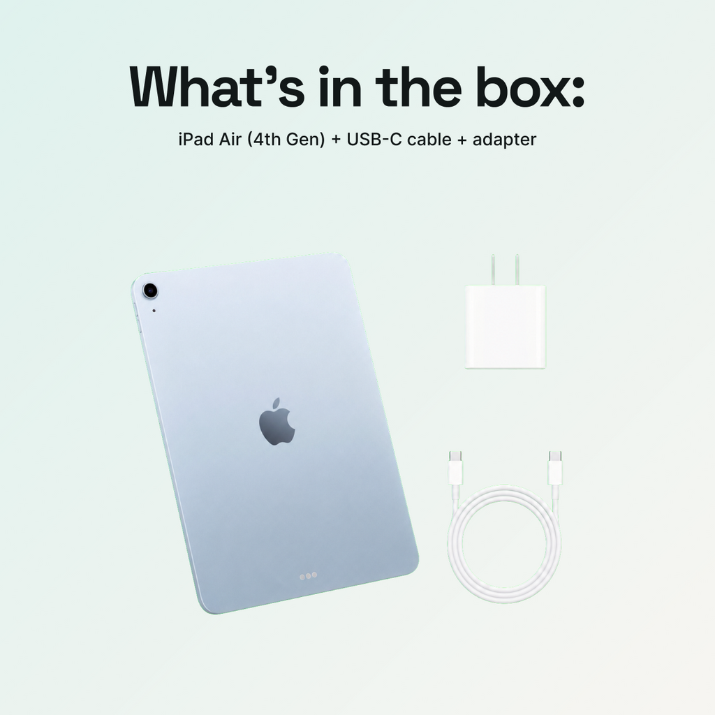 iPad Air 10.9" (4th Gen, 2020) 64GB - Sky Blue (Wi-Fi + Cellular) - Image 4