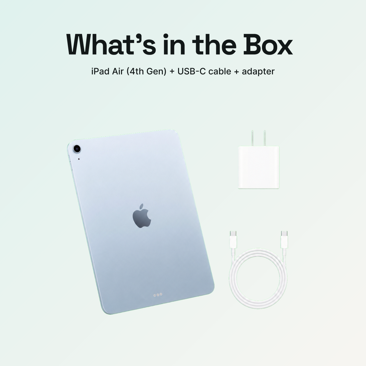 iPad Air 10.9" (4th Gen, 2020) 64GB - Sky Blue (Wi-Fi) - Image 4