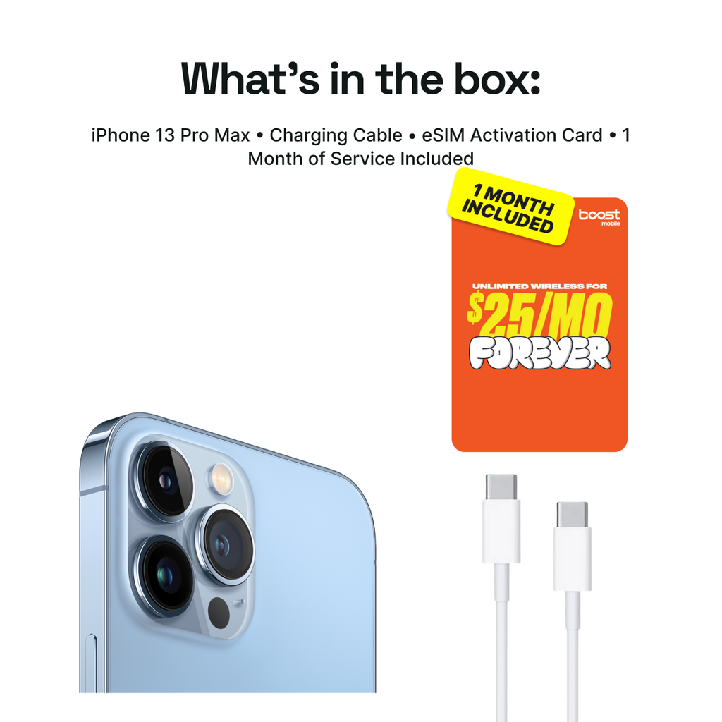 iPhone 13 Pro Max Connected Pack (Unlocked) + 1 Month Boost Mobile - Image 2