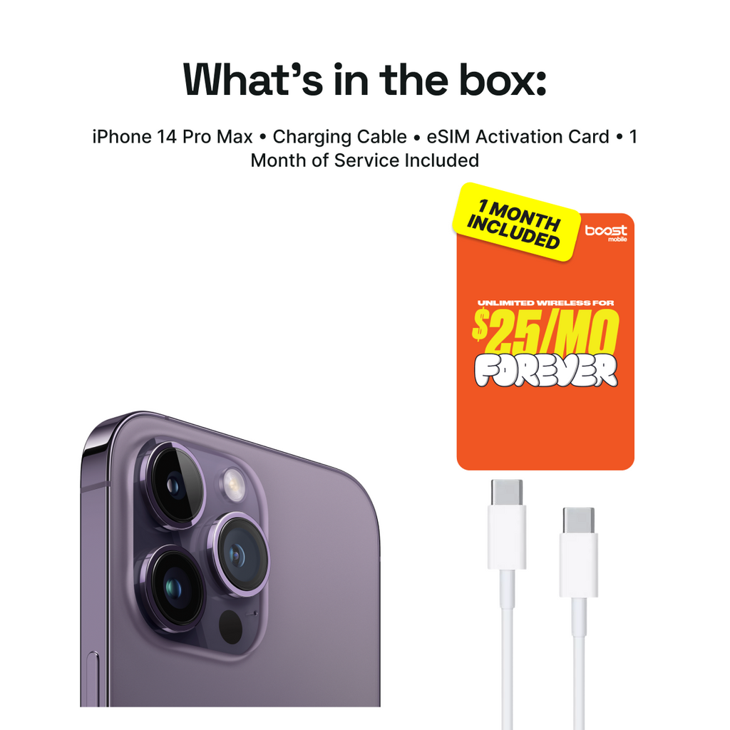 iPhone 14 Pro Max Connected Pack (Unlocked) + 1 Month Boost Mobile - Image 2