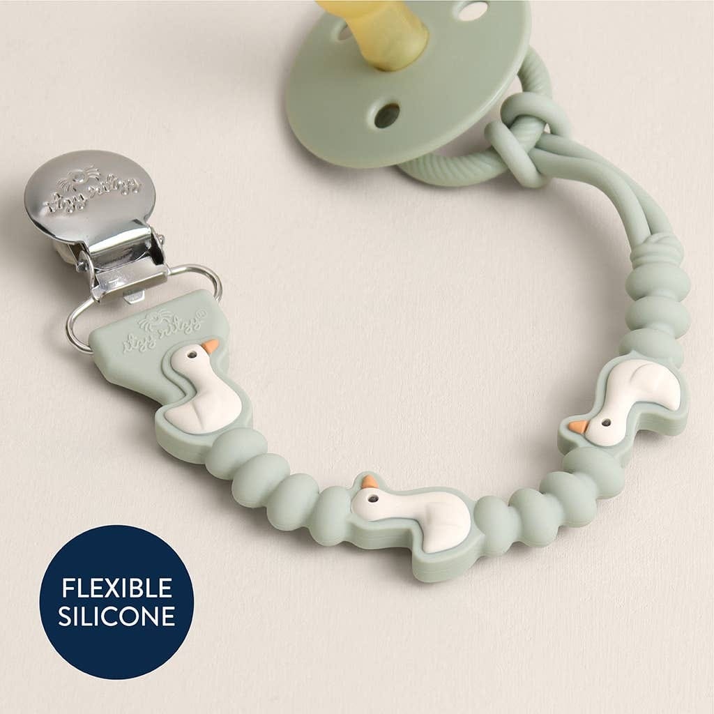 Itzy Ritzy Paci Strap Plus - Goose - Image 5
