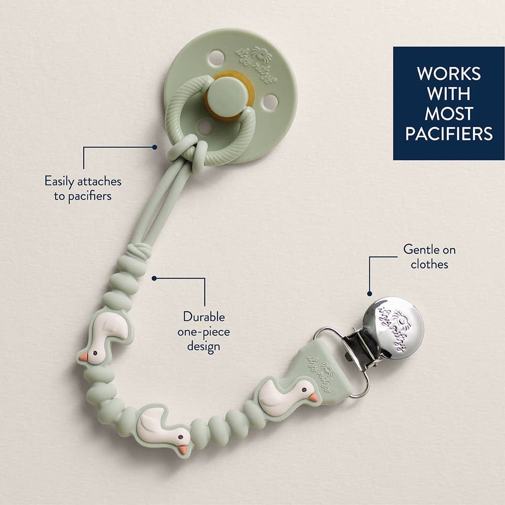 Itzy Ritzy Paci Strap Plus - Goose - Image 3